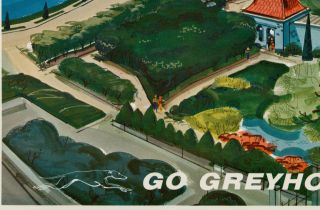 Vintage Bus Travel Poster GREYHOUND Niagara Falls Canada York ONTARIO 4