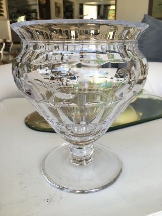 William Yeoward Cut Crystal Vase Vintage
