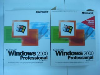 Microsoft Vintage Computer Software & Upgrade Windows 2000 Professional