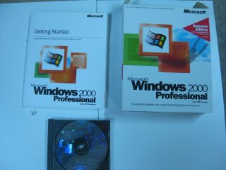 MICROSOFT VINTAGE COMPUTER SOFTWARE & UPGRADE WINDOWS 2000 PROFESSIONAL 6