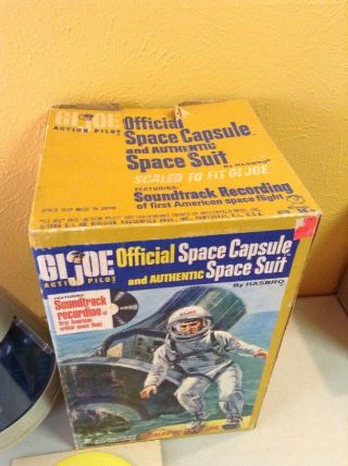 Vintage 1960 ' s GI Joe Official Space Capsule Set w/ Record & Box 3