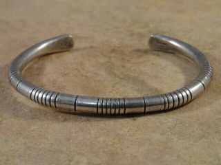 Vintage Pawn Navajo Sterling Silver Cuff Bracelet (mens size) 2