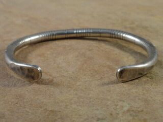 Vintage Pawn Navajo Sterling Silver Cuff Bracelet (mens size) 4