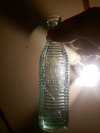 Very Rare Wards Orange Crush Bottle From Gastonia,  Nc N.  C.  North Carolina