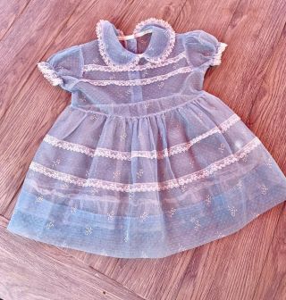 Vintage Baby Girl Nylon Party Dress Daddy 