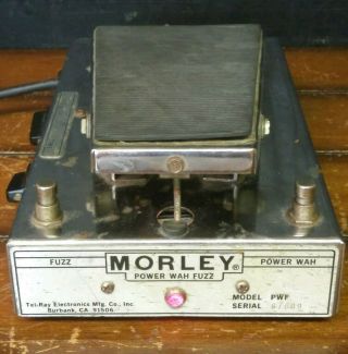 Vintage Morley Pwf Power Wah Fuzz Effect Pedal
