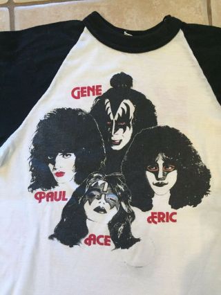 Kiss Rare Official Unmasked 1980 European/aussie Tour Shirt