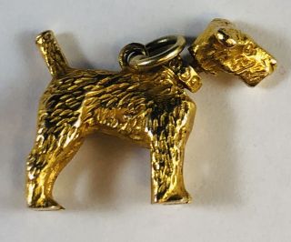 Vintage 14 Kt Yellow Gold Ladies Schnauzer Dog Charm