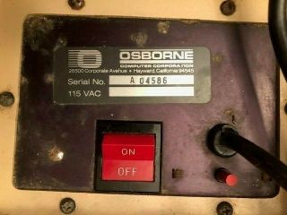 Vintage Osborne 1 Computer.  One owner,  serial A - 04586 4