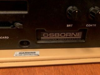 Vintage Osborne 1 Computer.  One owner,  serial A - 04586 5