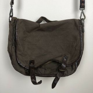 Rrl Ralph Lauren Canvas And Leather Messenger Bag| Polo| Tote Travel Rare