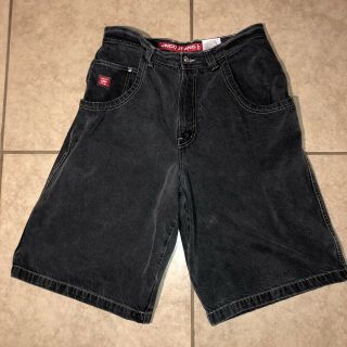 RARE Vintage 90 ' s JNCO Jeans Skater Shorts Men ' s 34 Black Red Dragon EUC 3