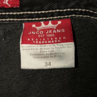 RARE Vintage 90 ' s JNCO Jeans Skater Shorts Men ' s 34 Black Red Dragon EUC 7