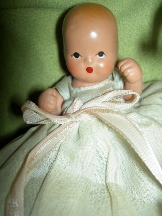 1940s All Bisque Nancy Ann Story Book,  Hush - A - Bye Baby Doll,  All Orig.