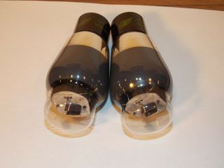 2 Vintage Sylvania 6L6G Vacuum Tubes Smoked Glass Matching Codes Very Good 7