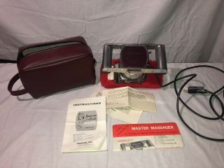 Vintage Morfam Master Massager Variable Speed W/ Instructions And Case