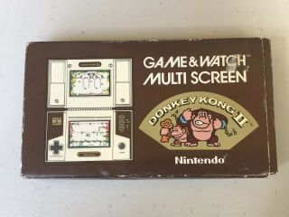 Nintendo Game & Watch DONKEY KONG II Vintage Game Box Rare 2
