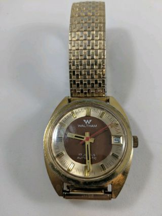 Vintage Waltham Automatic 17 Jewels Wrist Watch Parts