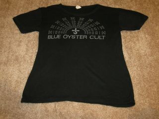 Rare 1979 Vintage Blue Oyster Cult Mirrors British Tour T Shirt Large Boc 79