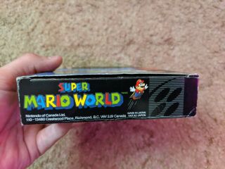 Mario World - Canadian - Complete CIB - Black Label - ULTRA RARE 6