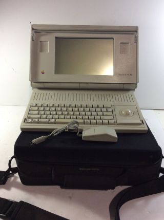 Apple Vintage Macintosh Portable M5120 W/mouse And Case  - Dg