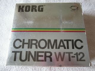 Korg Wt - 12 Vintage Korg Tuner With Box Best For Piano Tuning Xlnt Cond