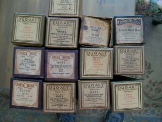 13 Vintage Piano Rolls - - - - - Chicago,  Your The Cream In My Coffee Ect
