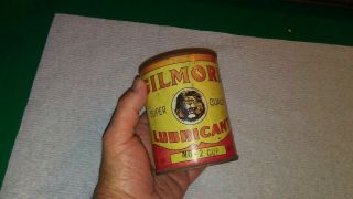 rare oil can gilmore lion head motor oil 1 lb grease can 8