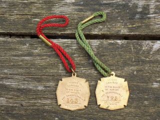 Pair Vintage 1947 and 1948 HAMILTON PARK RACE CLUB Horse Racing Members Badges 7