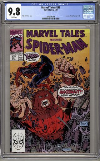 Marvel Tales 238 Cgc 9.  8 Nm/mt White Pages Mcfarlane Rare 1 Of 5 Highest Graded