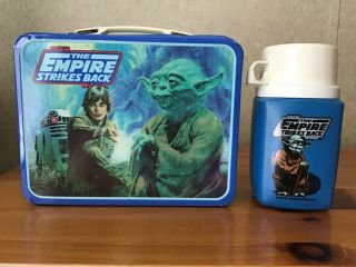 Vintage 1981 Star Wars The Empire Strikes Back Lunchbox And Thermos