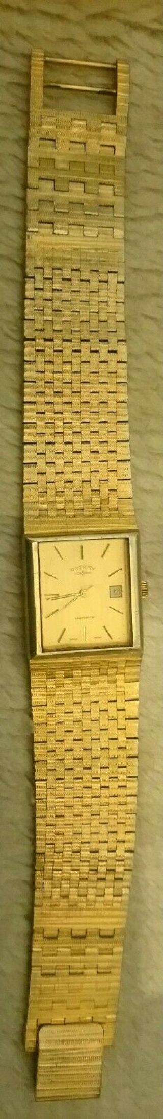 VINTAGE GENTS ROTARY DRESS WATCH WITH DATE AT 3 OCLOCK 3
