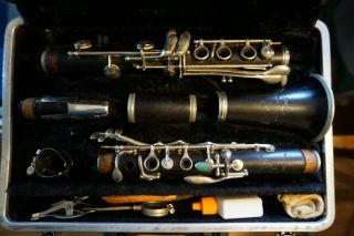 Vintage Wooden Boosey And Hawkes Clarinet The Edgeware With B45 1957 Vintage
