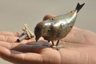 Vintage Wind Up Litho Jumping Bird/sparrow Litho Tin Toy,  England