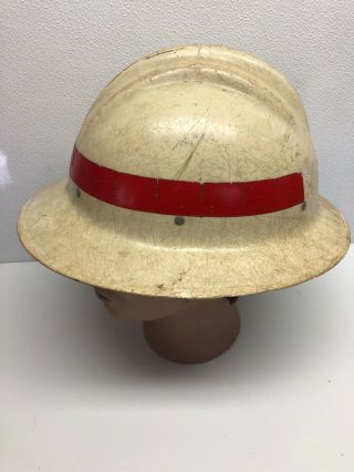 vintage Bullard Fiberglass Hard Hat Full Brim Hard Boiled Iron Worker 7