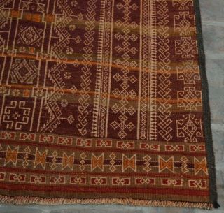 KH146 Tribal Vintage Nomadic Shirazi Sumak Long Rug Kilim Wool Runner 2 ' 4 x 11 ' 8 3