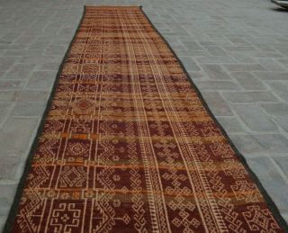 KH146 Tribal Vintage Nomadic Shirazi Sumak Long Rug Kilim Wool Runner 2 ' 4 x 11 ' 8 5