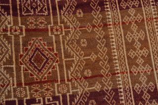 KH146 Tribal Vintage Nomadic Shirazi Sumak Long Rug Kilim Wool Runner 2 ' 4 x 11 ' 8 6