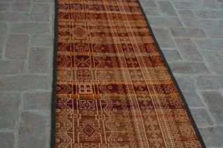 KH146 Tribal Vintage Nomadic Shirazi Sumak Long Rug Kilim Wool Runner 2 ' 4 x 11 ' 8 7