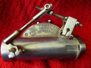 Wal Phillips Fuel Injector 1 1/16 Vintage Motorcycle Retro Racing England No Res
