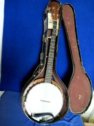 Vintage Vega 5 String Banjo 1915 - 1925 (57630) W/case