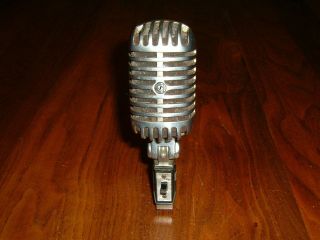 Vintage Shure Microphone Model 55sw Unidyne Dynamic 1960 