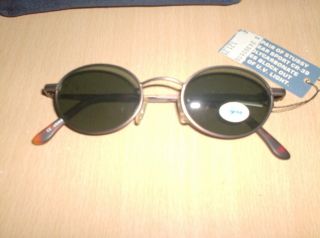 Vintage Sunglasses Stussy Gyles Metal Brown - Oval - Nos Grey Lens 90´s