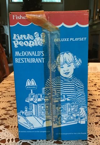 Vintage Fisher Price Little People McDonalds Restaurant 2552 Complete w/box 10