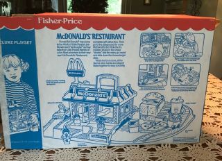 Vintage Fisher Price Little People McDonalds Restaurant 2552 Complete w/box 9