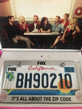 Bh 90210 Promotional Press Kit - License Plate In Musical Theme Box - Rare