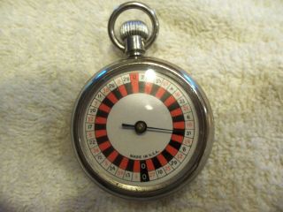 Vintage Roulette Pocket Watch By International Watch Co.  U,  S,