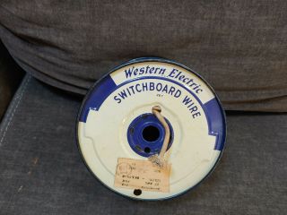 Vintage Western Electric Switchboard Wire 22awg Spool Plus Wire 2lbs 3oz