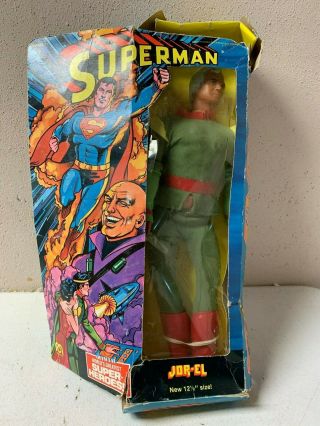 Vintage 1977 Mego Superman 12 1/2” Jor El Action Figure