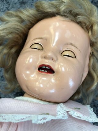 Rare 19 Inch Shirley Temple Baby By Ideal Composition 1935 Flirty Eyes 10